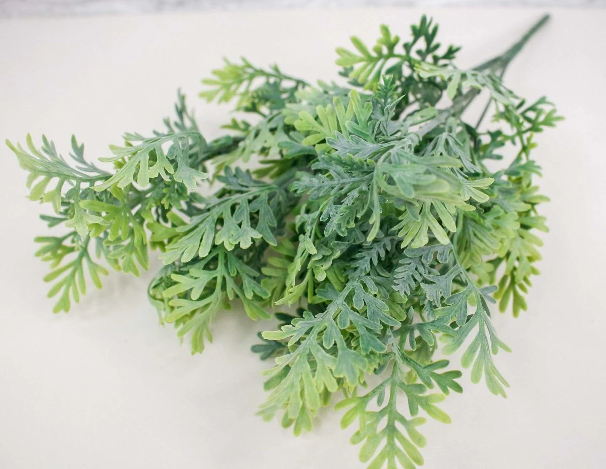 12" Lavender Leaf Spray - Green - Image 2