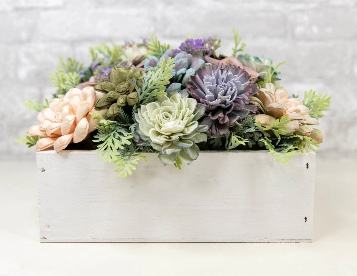 12" Lavender Leaf Spray - Green - Image 3