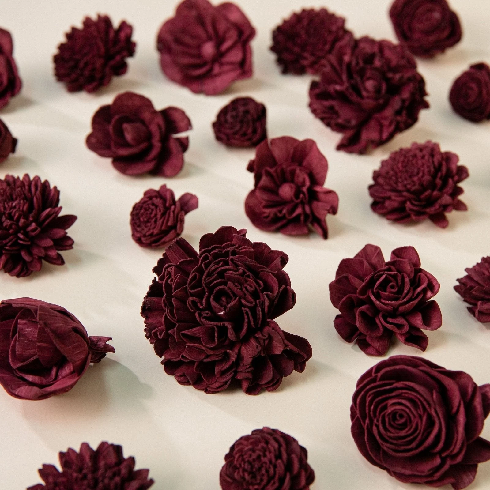25-Pack of Merlot-Colored Mixed Flowers - Image 2