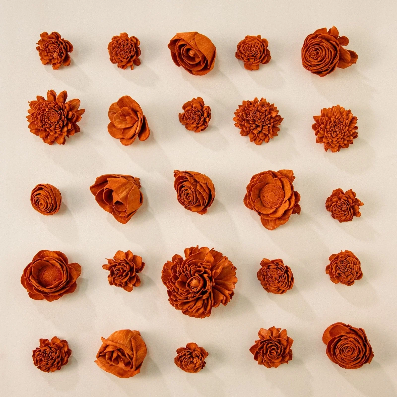 25-Pack of Terracotta-Colored Mixed Flowers - Image 3