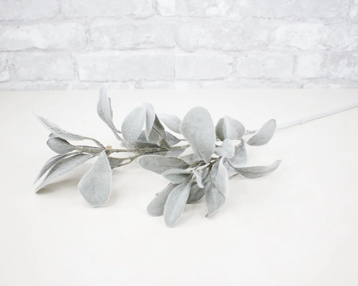28" Lambs Ear Spray - Olive* - Image 2