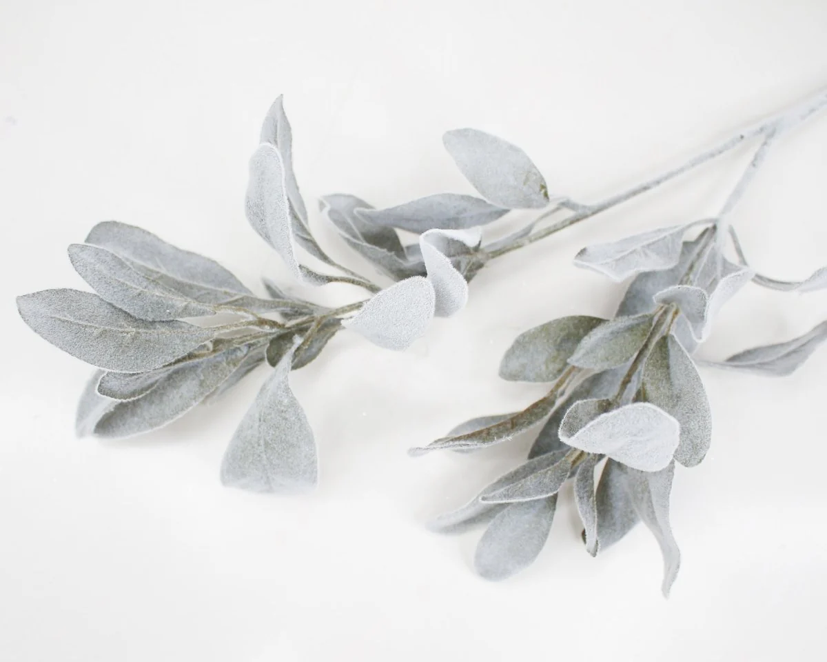 28" Lambs Ear Spray - Olive* - Image 3