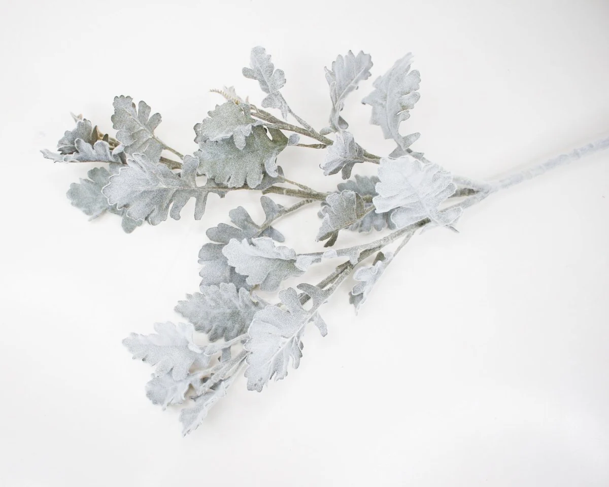 28" Long Stem Dusty Miller Spray - Image 3