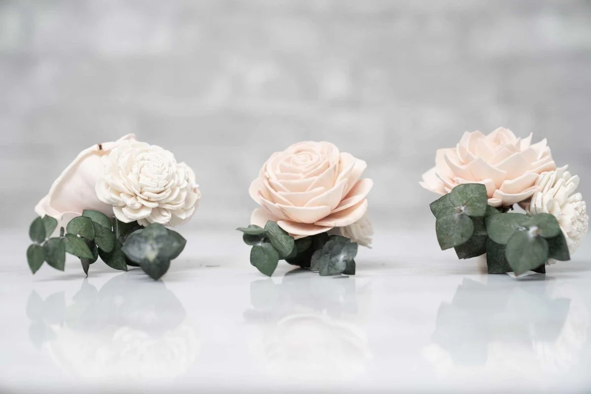 Blush Beauty Boutonniere (Set of 3)* - Image 4