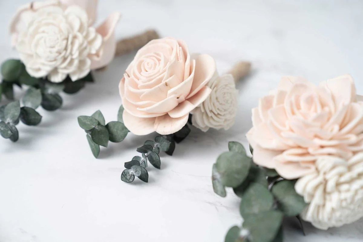 Blush Beauty Boutonniere (Set of 3)* - Image 5