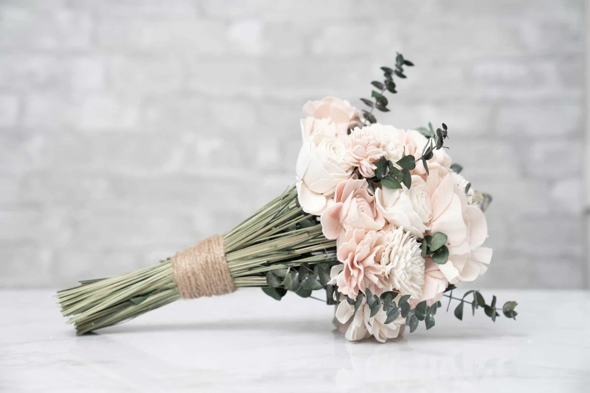 Blush Beauty Bridesmaid Bouquet - Image 5