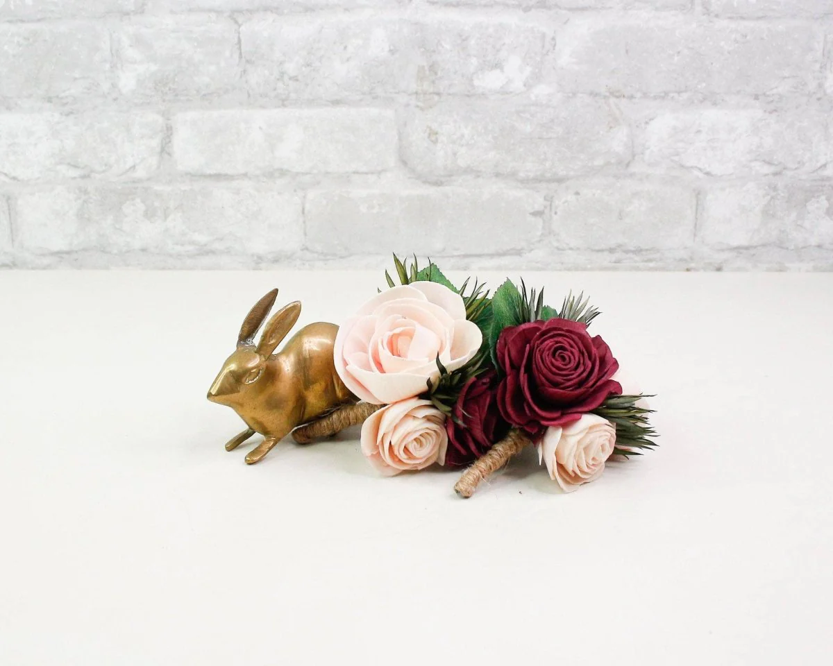 Blushing Belle Boutonniere (Set of 3) - Image 5