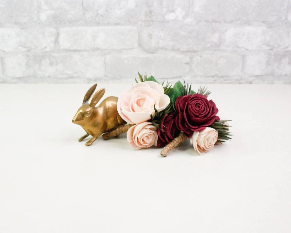 Blushing Belle Boutonniere (Set of 3)* - Image 6