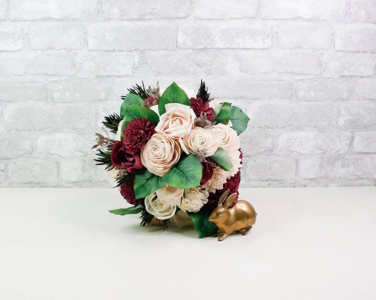 Blushing Belle Bridal Bouquet - Image 7
