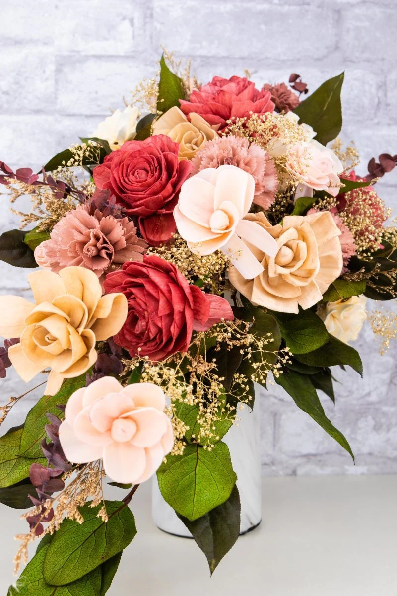 Blushing River Cascade Bouquet - Image 4