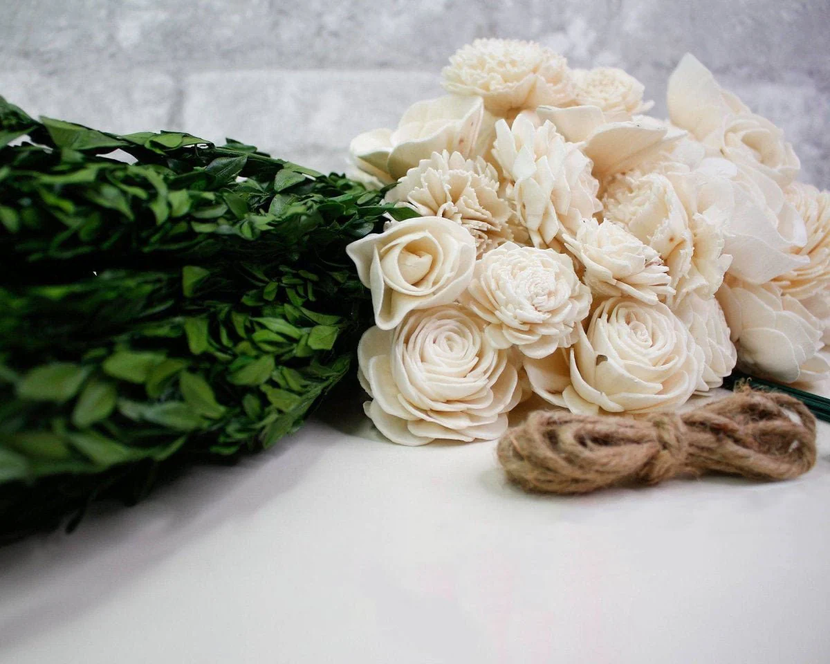 Boxwood Bridal Bouquet - Image 11