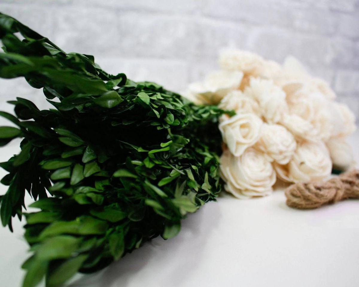 Boxwood Bridal Bouquet - Image 12