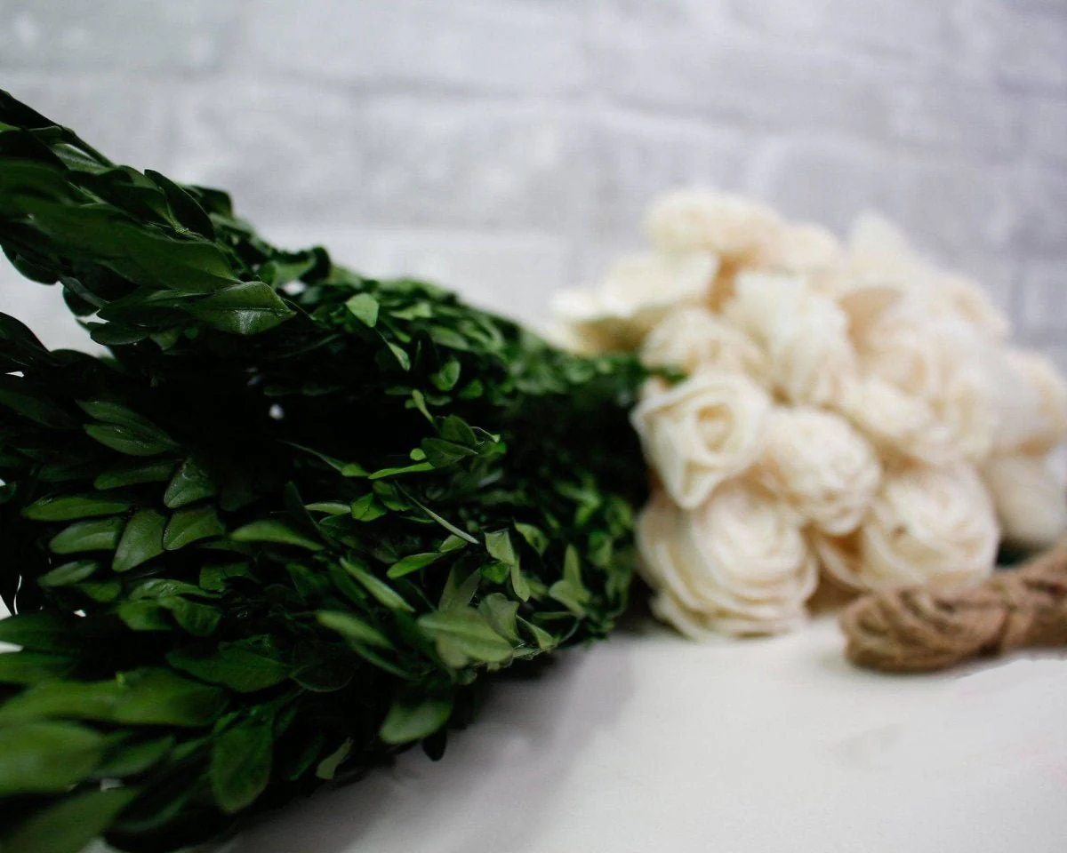 Boxwood Bridal Bouquet - Image 14