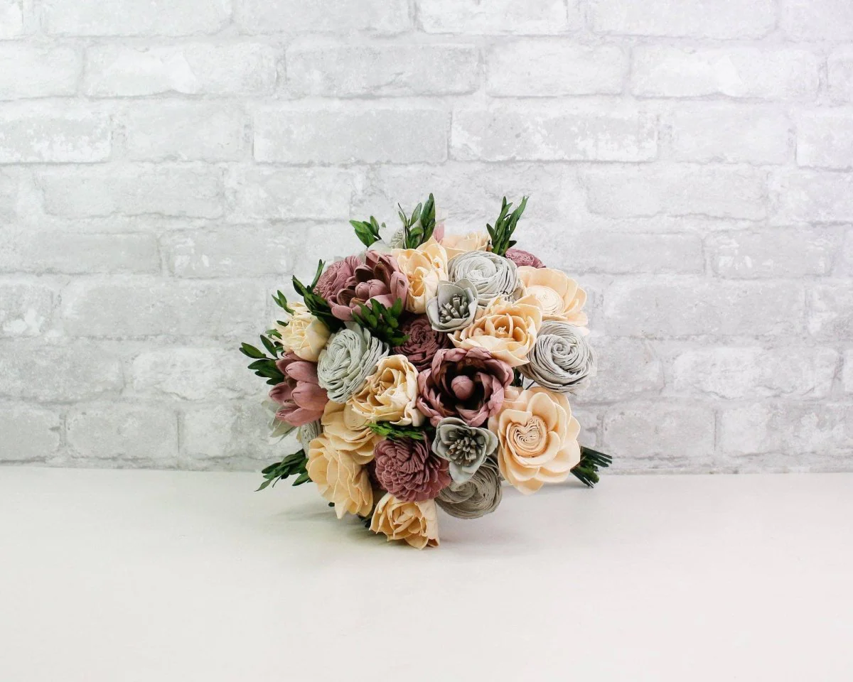 Boxwood Bridal Bouquet - Image 2