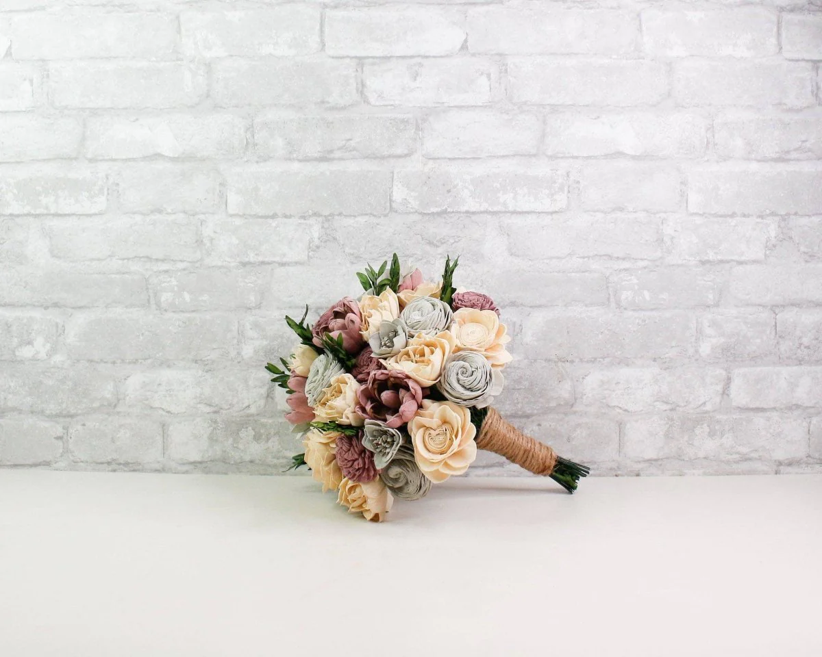 Boxwood Bridal Bouquet - Image 3