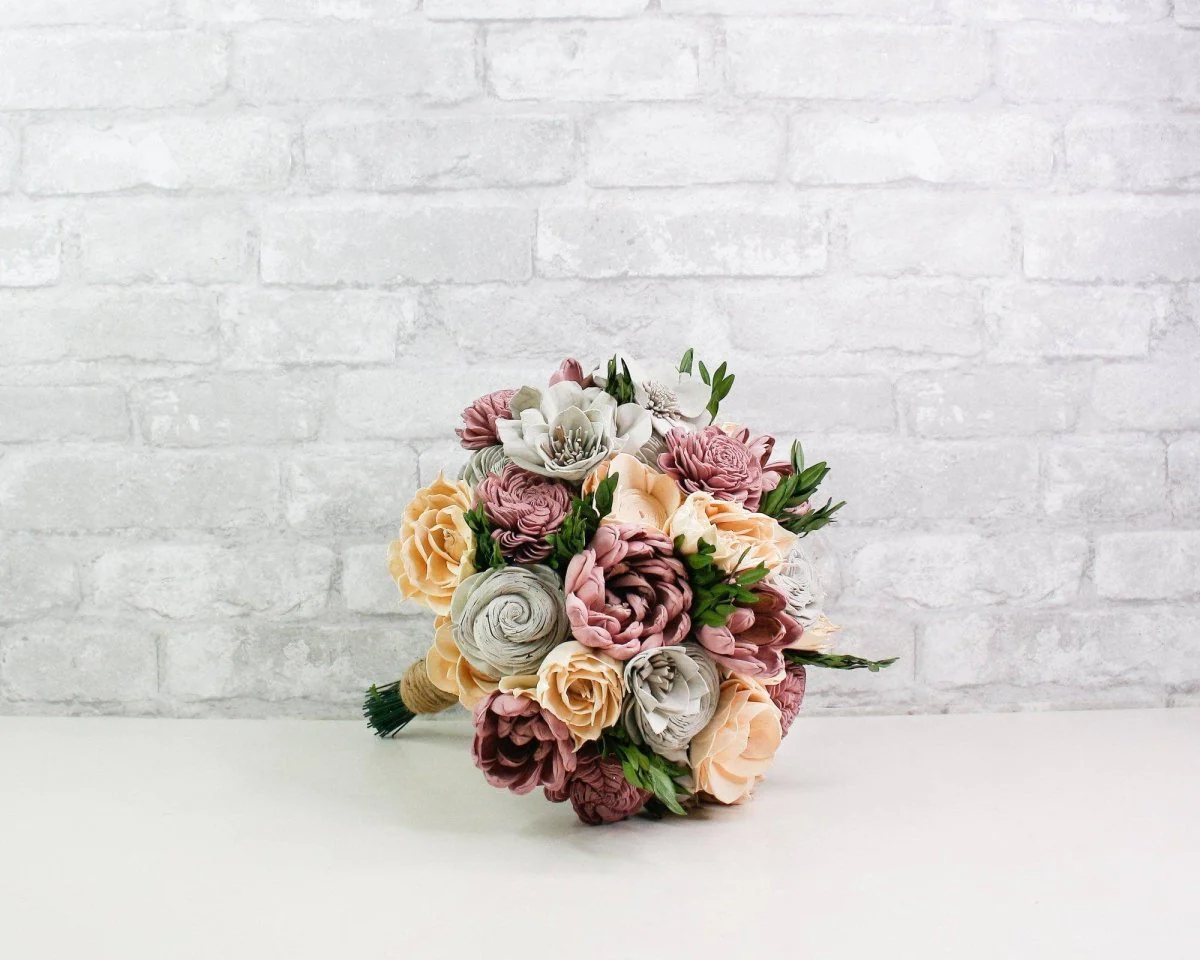 Boxwood Bridal Bouquet - Image 5