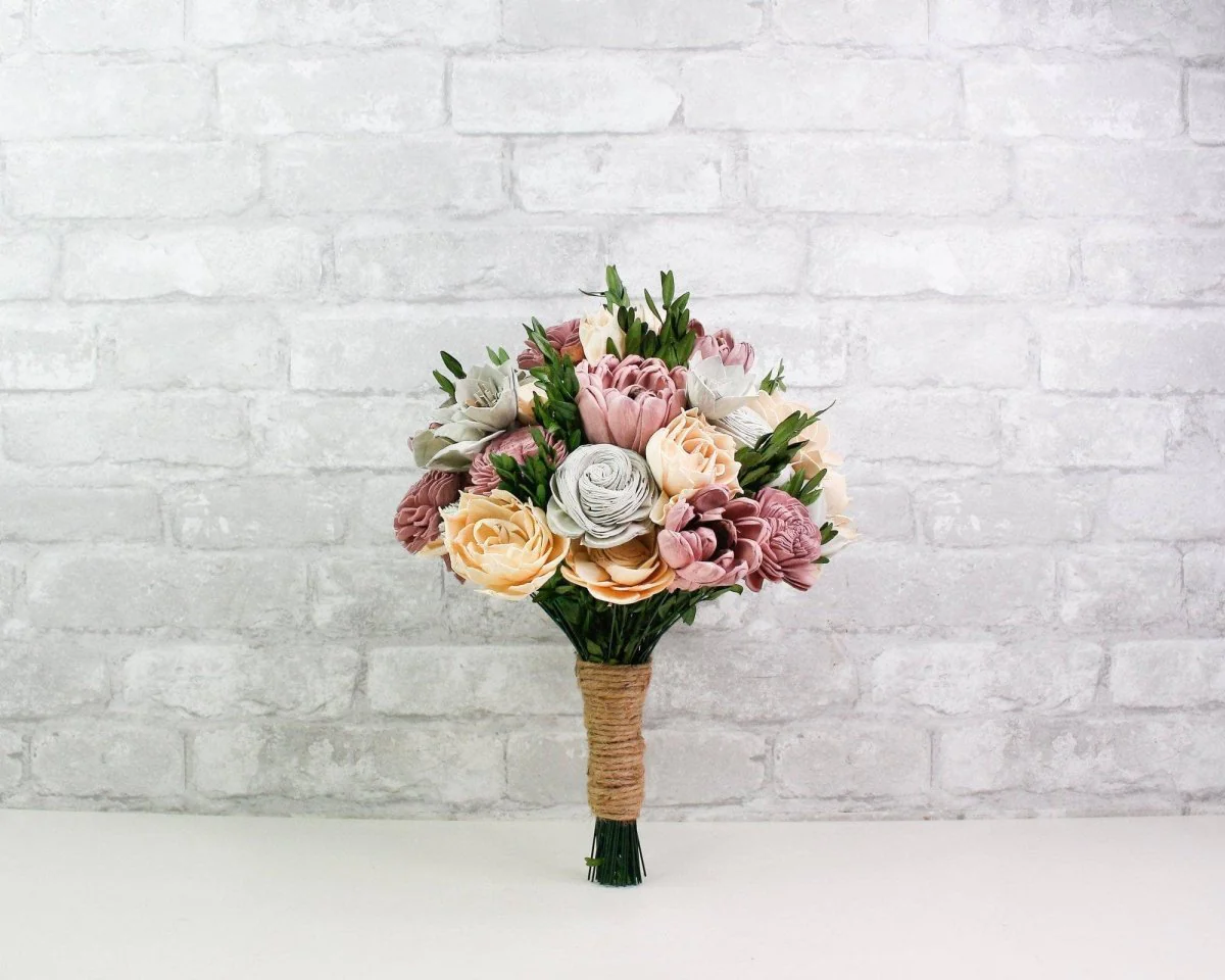 Boxwood Bridal Bouquet - Image 6
