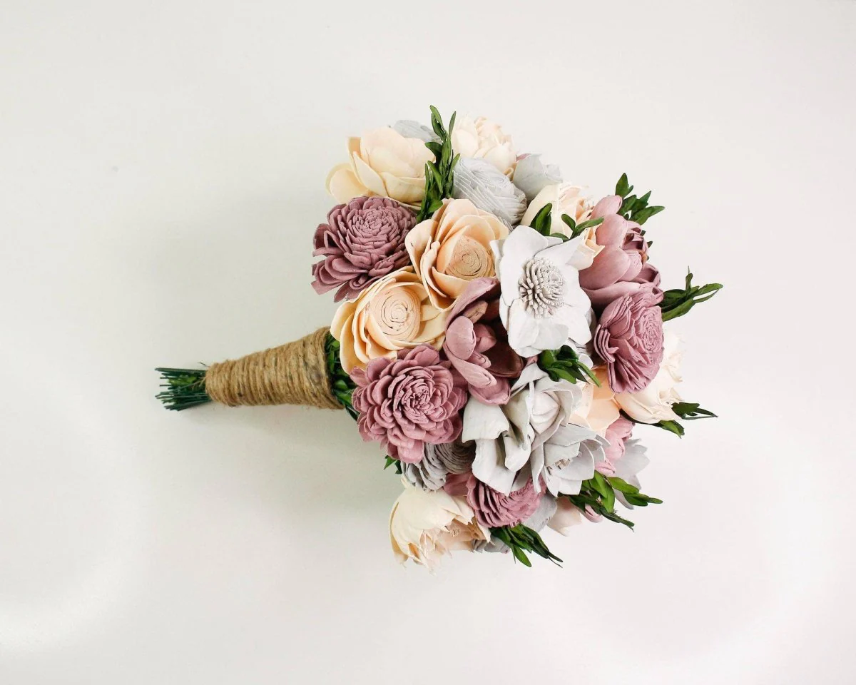 Boxwood Bridal Bouquet - Image 7
