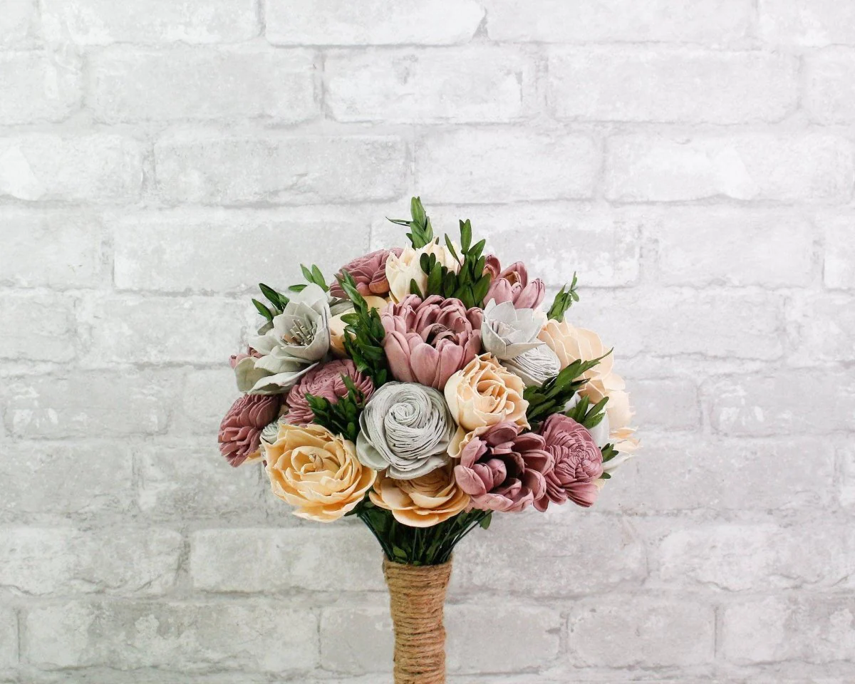 Boxwood Bridal Bouquet - Image 8