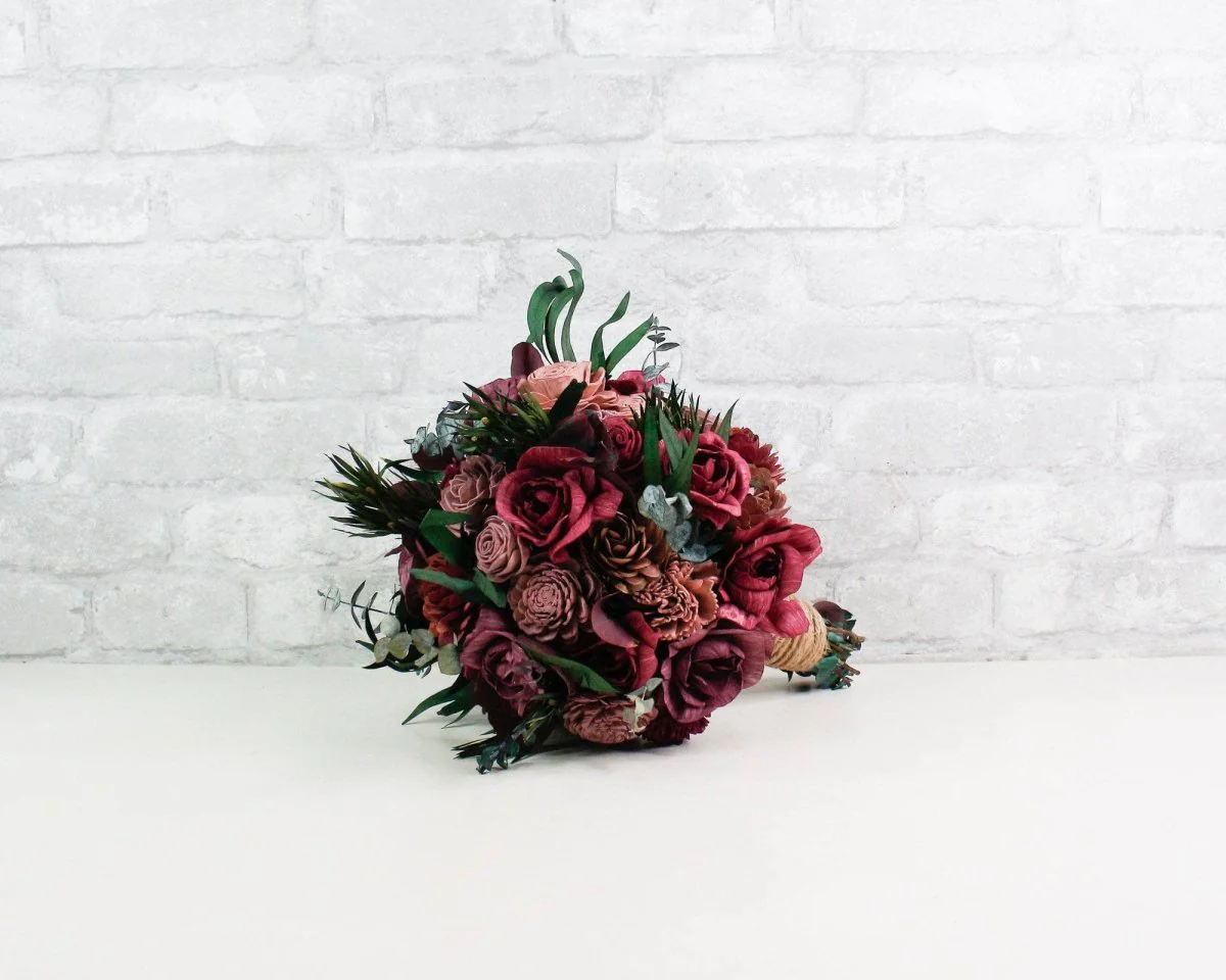 Brisk Burgundy Bouquet - Image 3