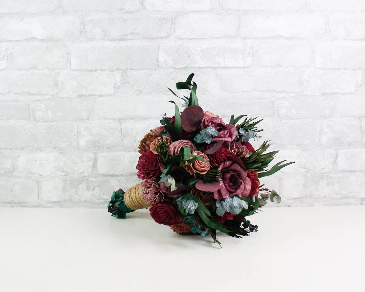 Brisk Burgundy Bouquet - Image 4