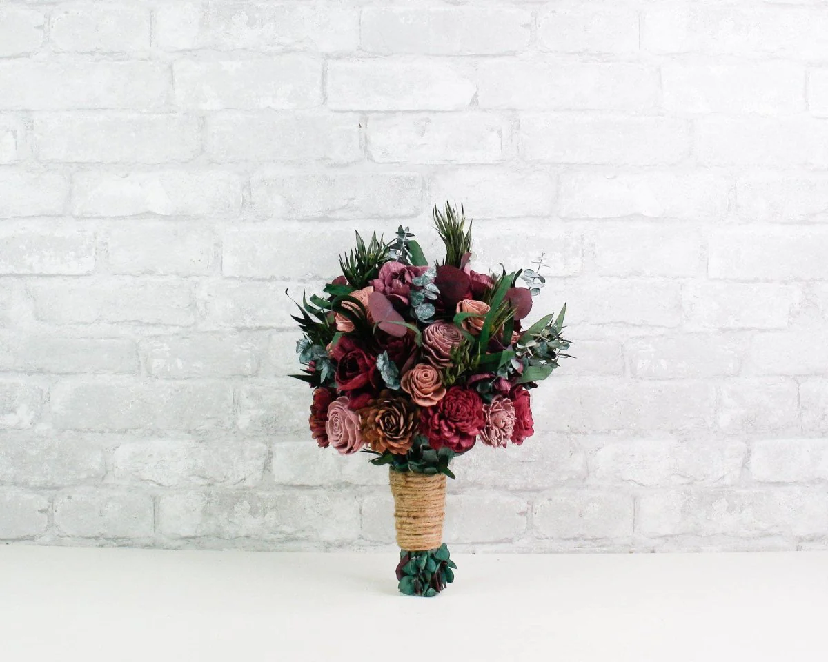 Brisk Burgundy Bouquet - Image 6