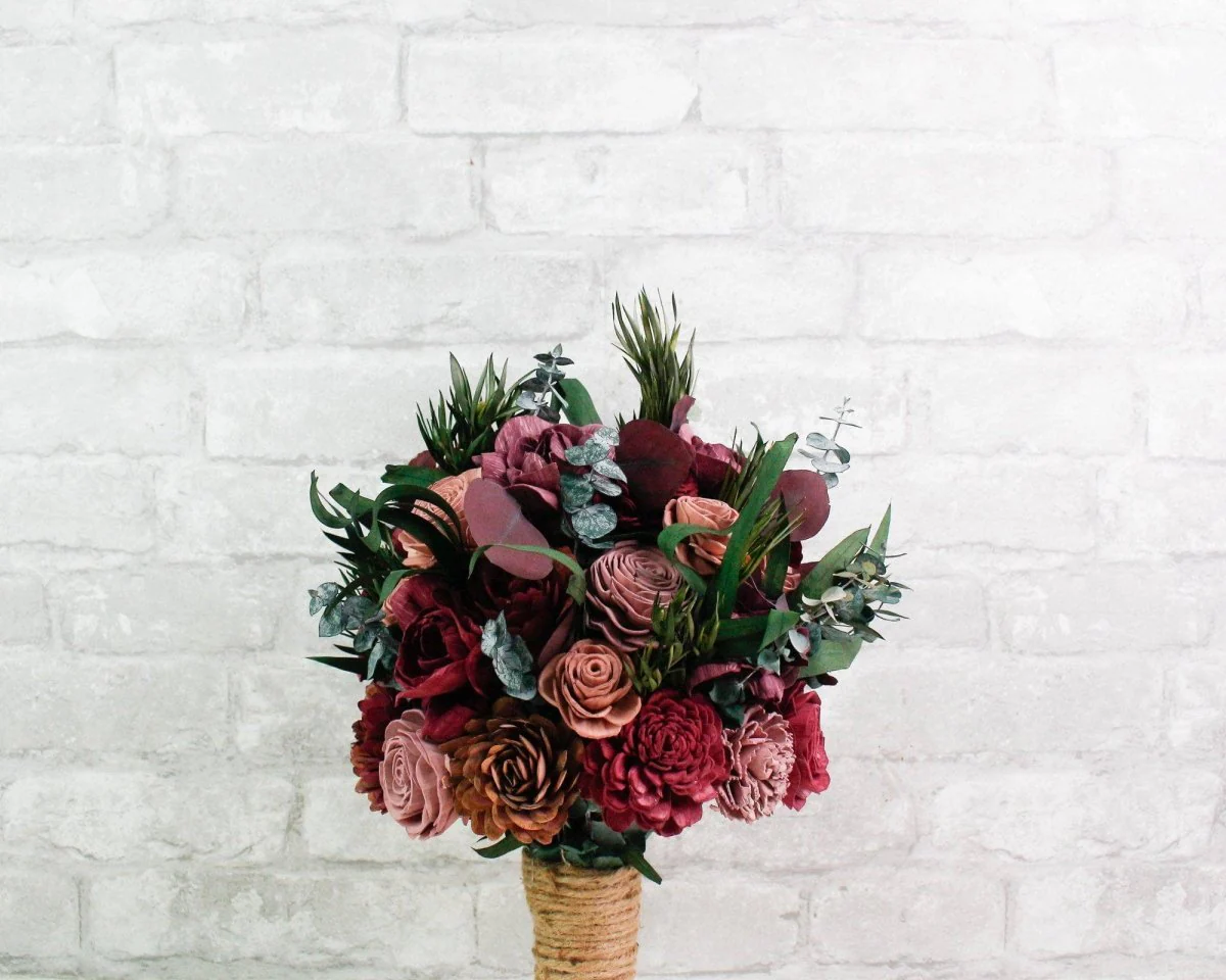 Brisk Burgundy Bouquet - Image 8