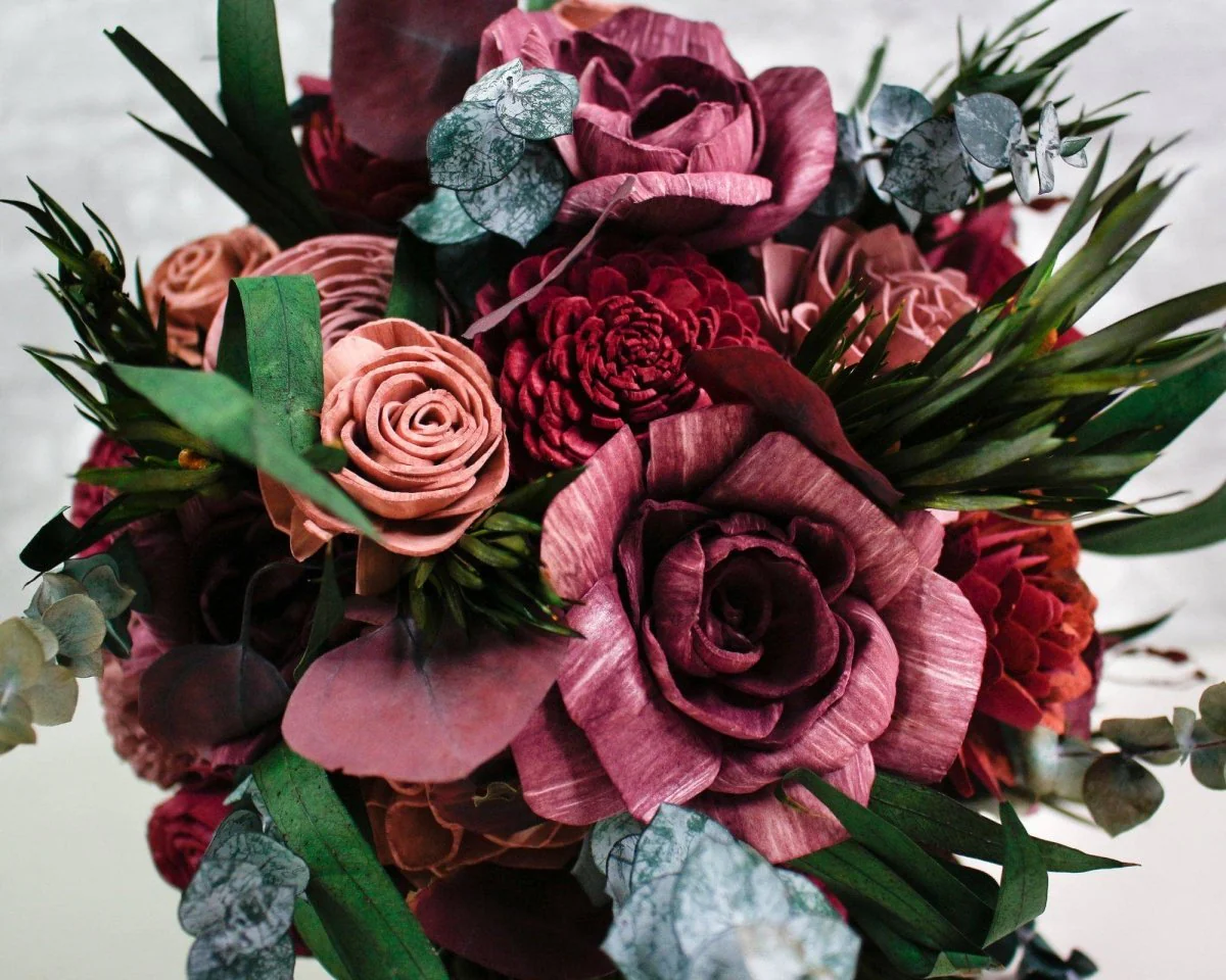 Brisk Burgundy Bouquet - Image 9