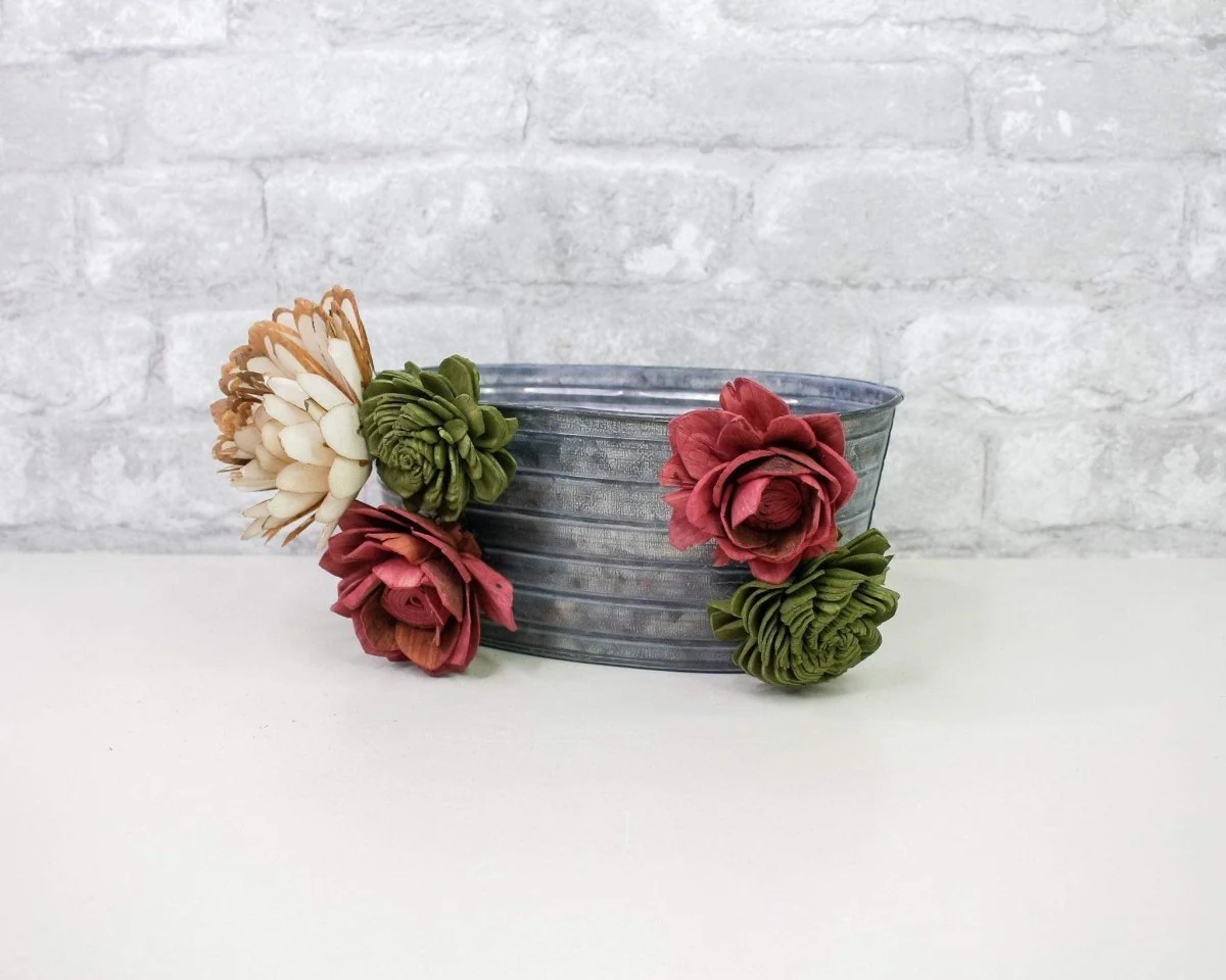 Christmas Wood Flower Magnet Kit - Image 4