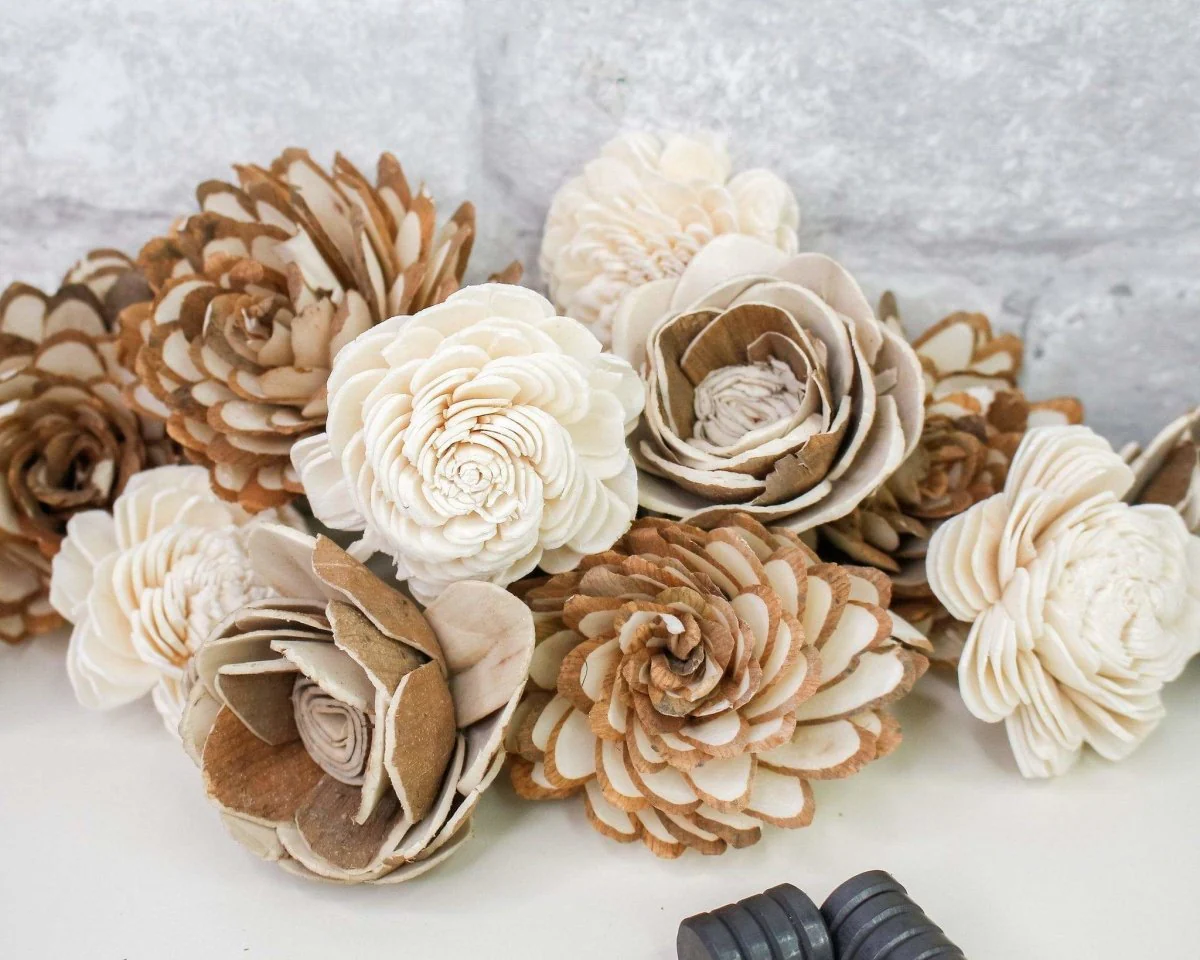 Christmas Wood Flower Magnet Kit - Image 8