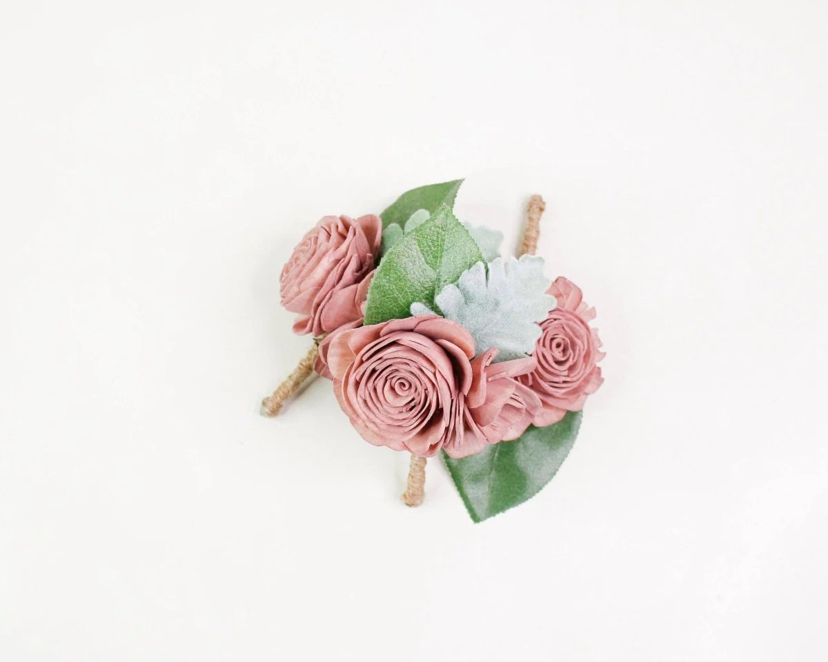 Cinder Rose Boutonniere (Set of 3)* - Image 2