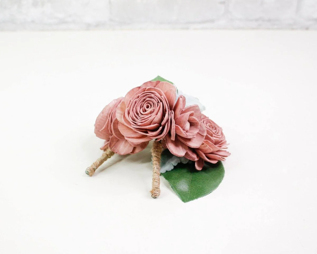 Cinder Rose Boutonniere (Set of 3)* - Image 4
