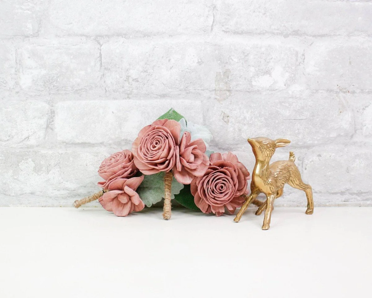 Cinder Rose Boutonniere (Set of 3)* - Image 5