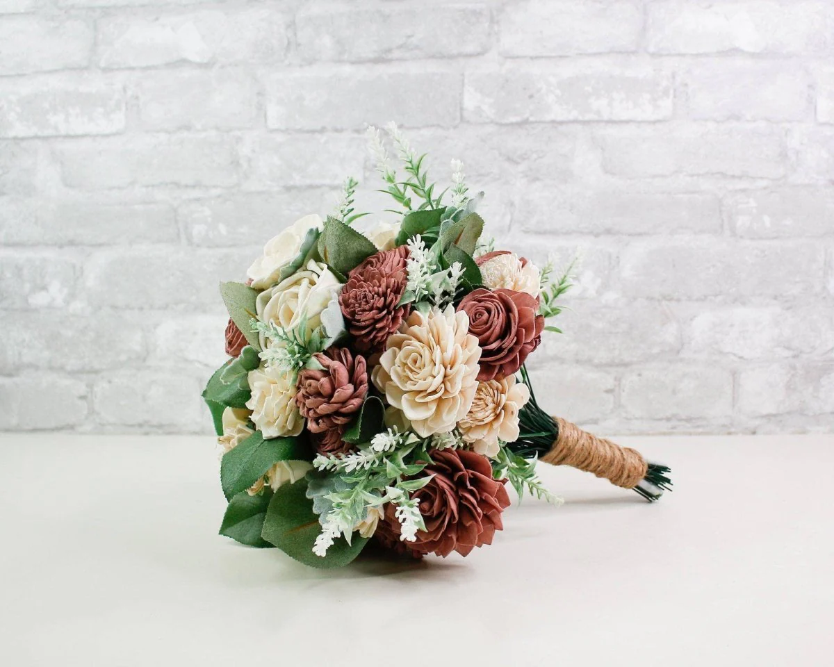 Cinder Rose Bridal Bouquet - Image 3