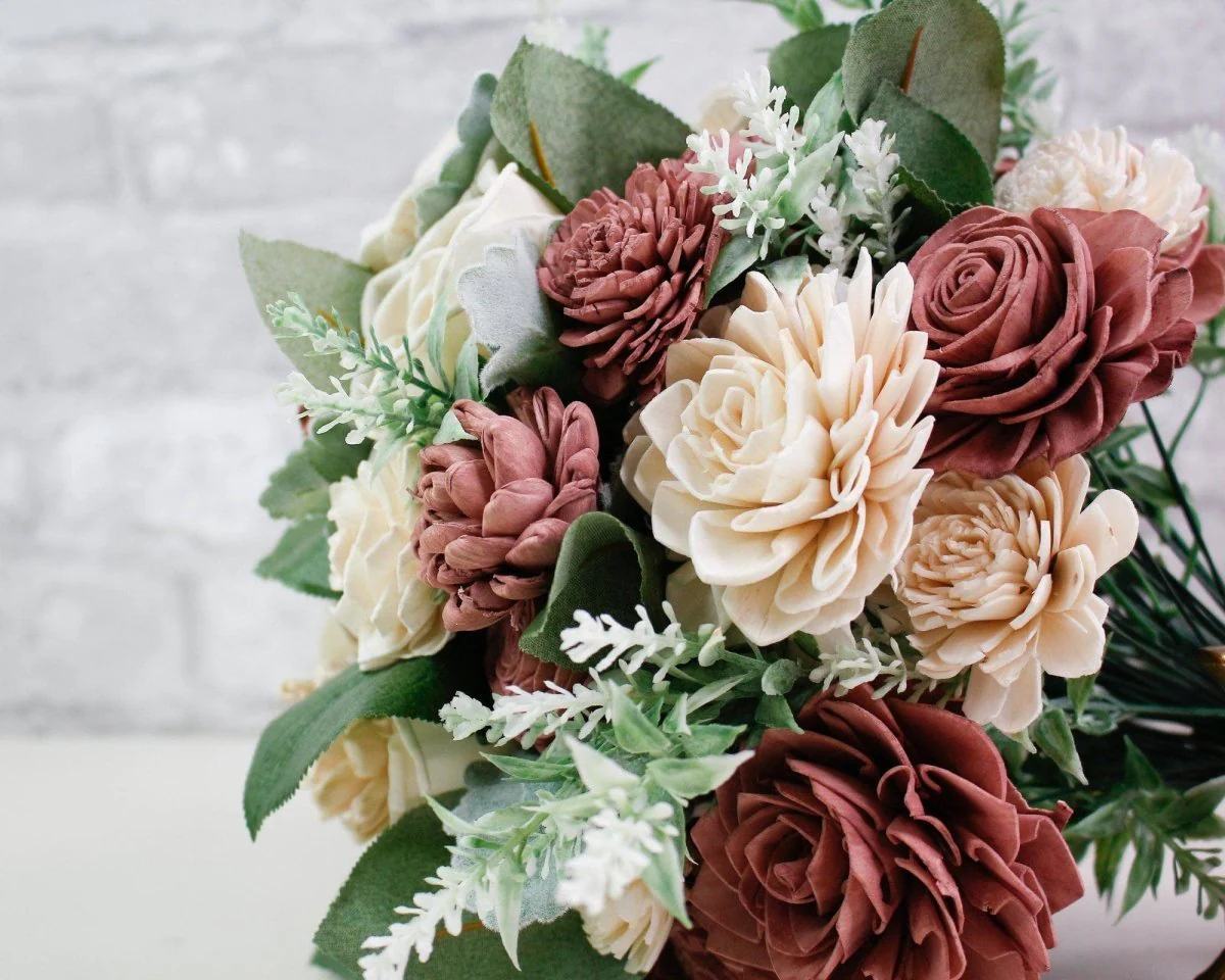 Cinder Rose Bridal Bouquet - Image 8