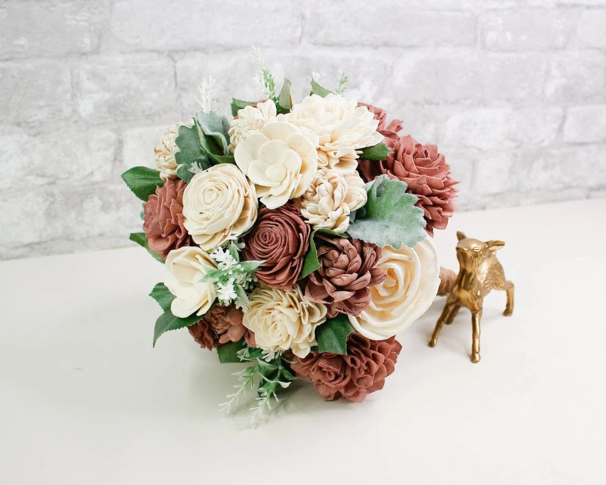 Cinder Rose Bridesmaid Bouquet - Image 10