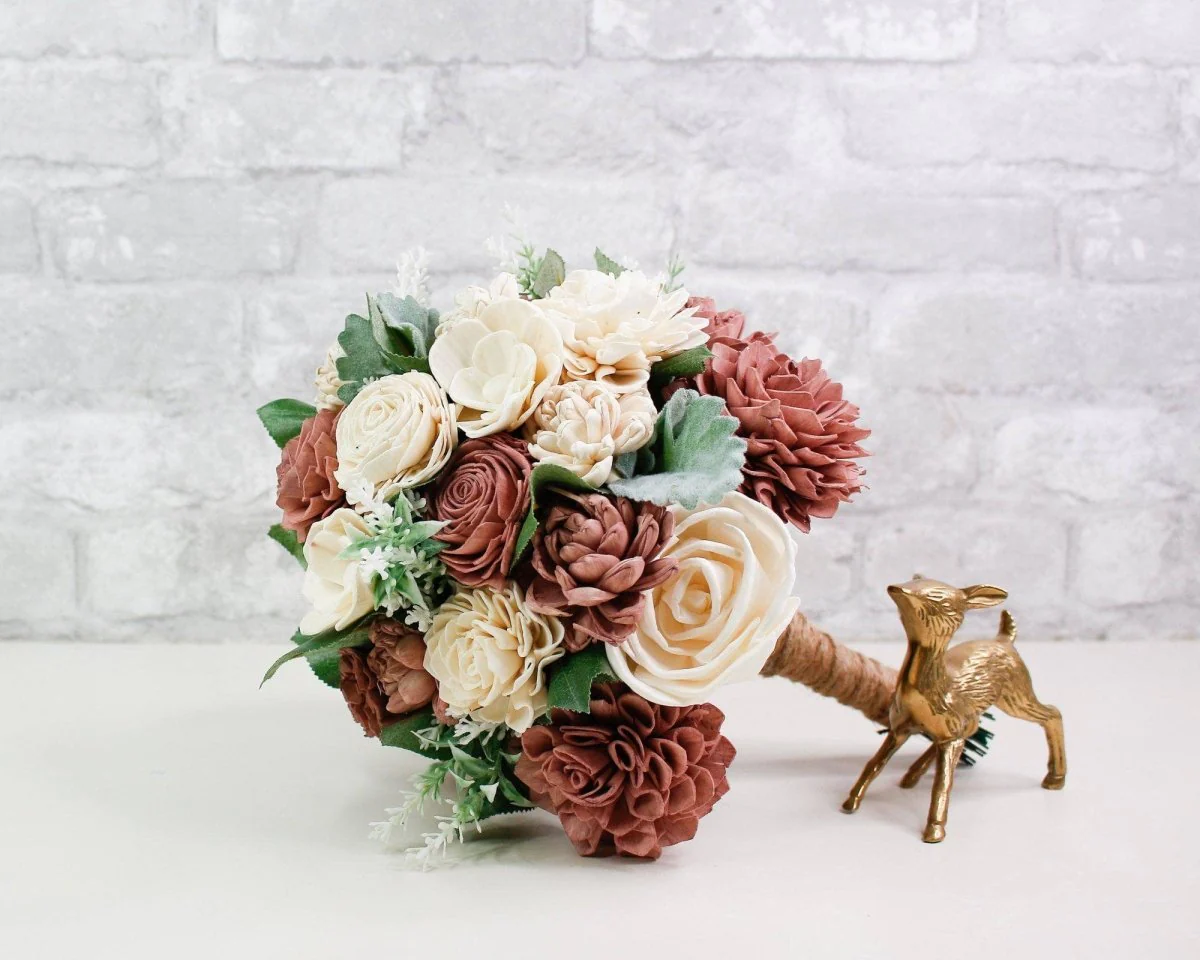 Cinder Rose Bridesmaid Bouquet - Image 12