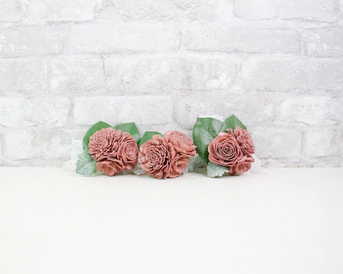 Cinder Rose Corsage (Set of 3) - Image 2