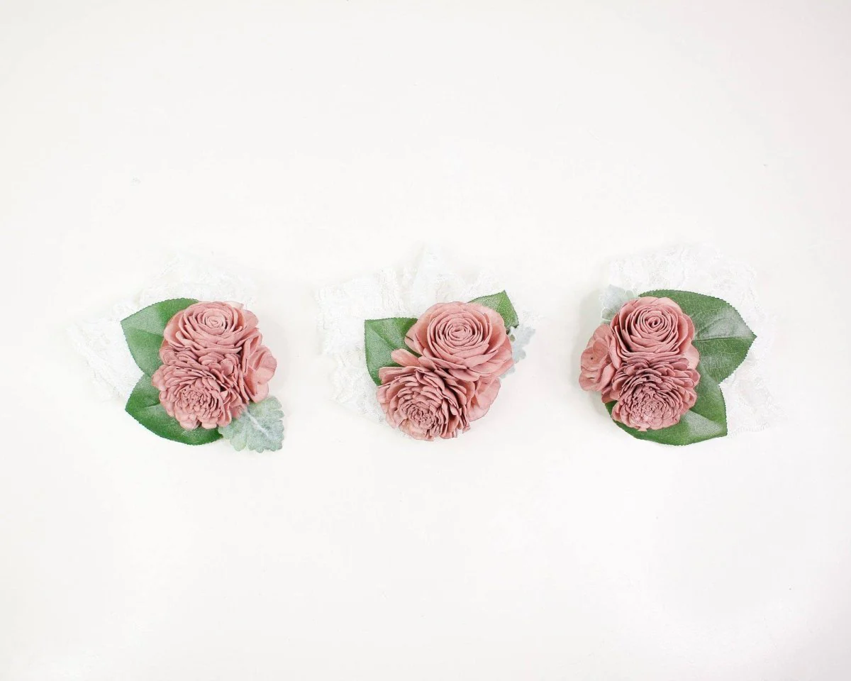 Cinder Rose Corsage (Set of 3) - Image 5