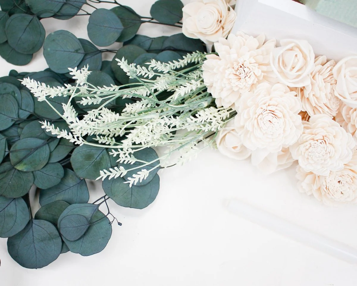 Classic All White Sympathy Arrangement Craft Kit - Image 7