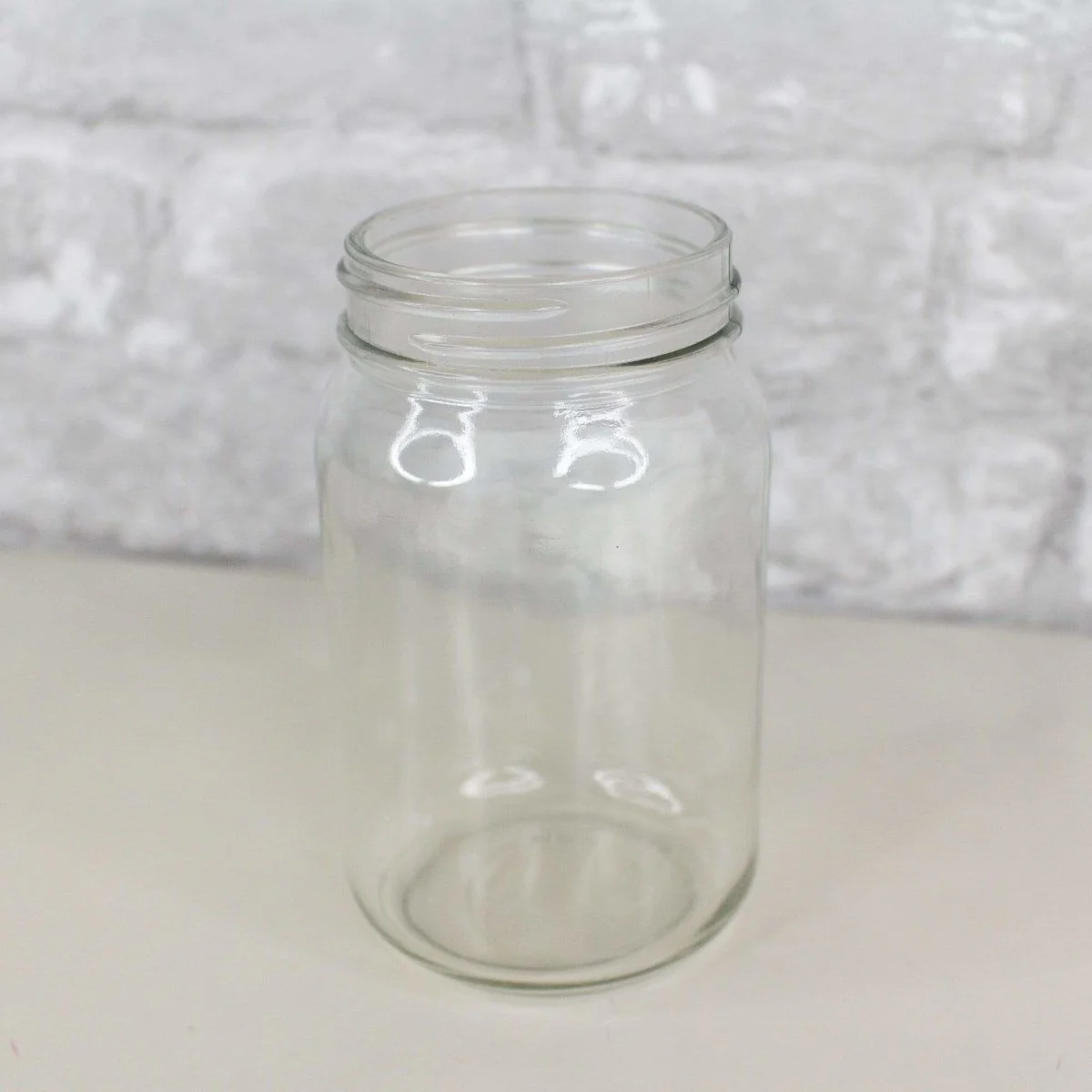 Clear Pint Mason Jar - Image 2