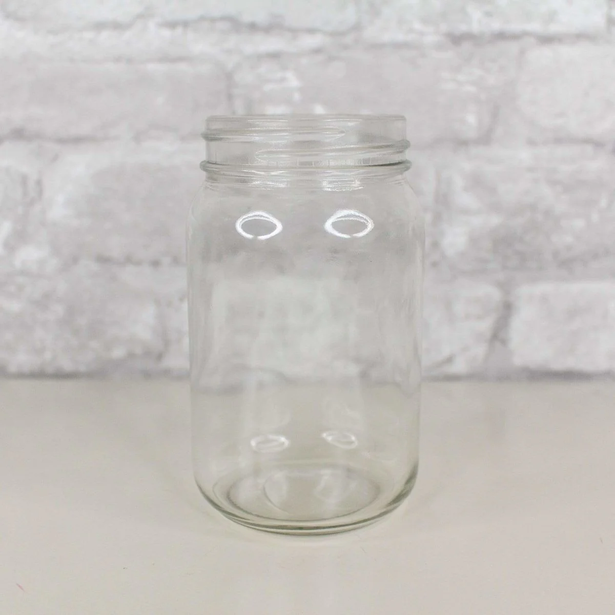 Clear Pint Mason Jar - Image 3