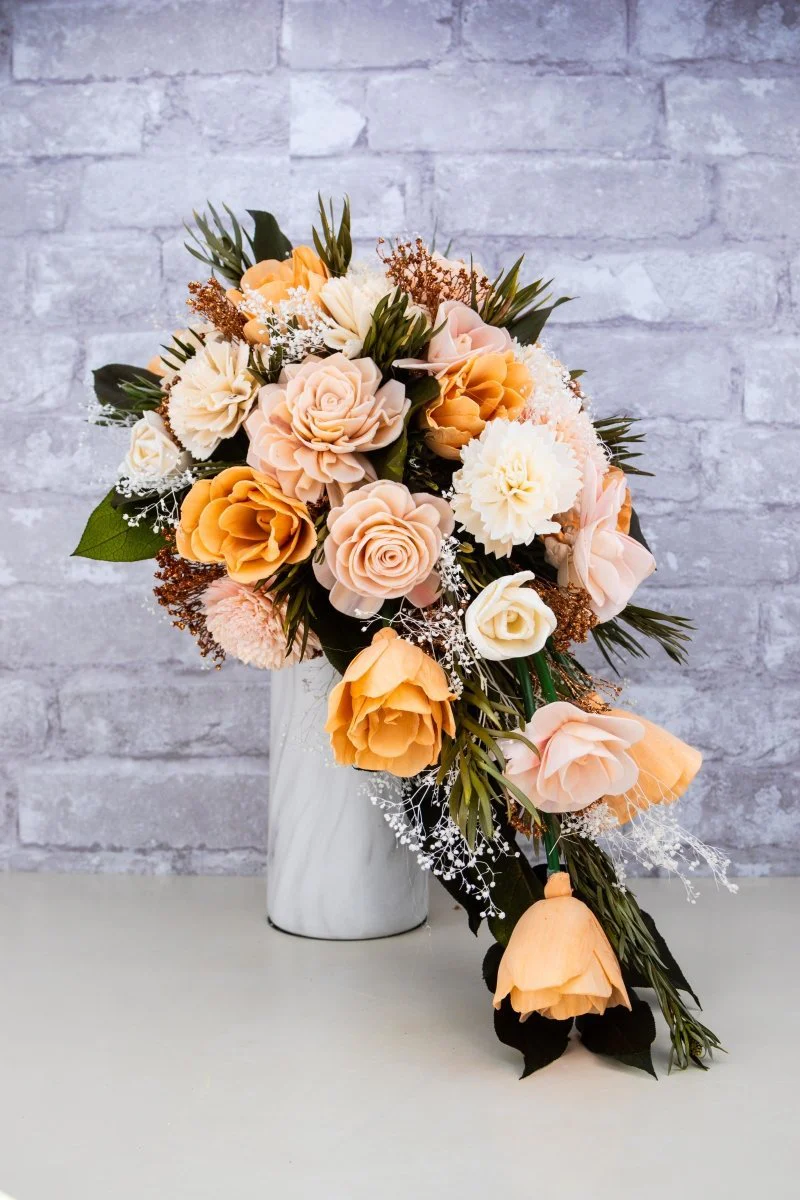 Copper Stream Cascade Bouquet - Image 4