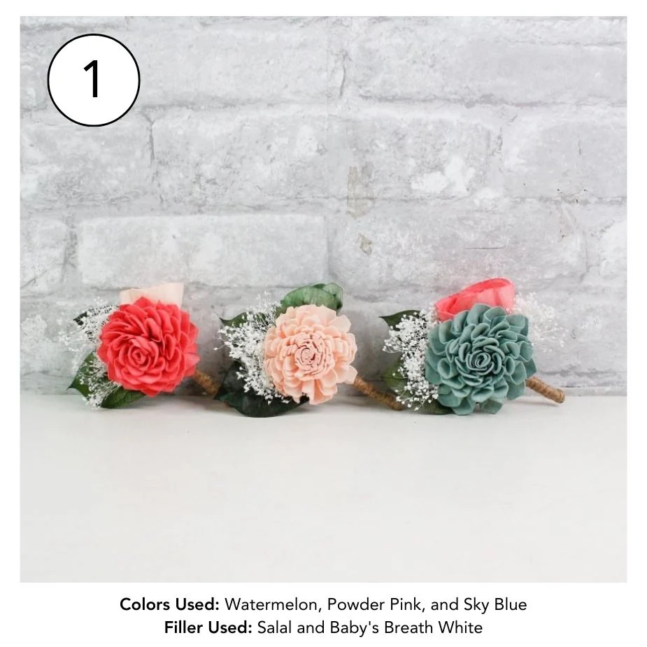 Custom Boutonniere (Set of 3)* - Image 2
