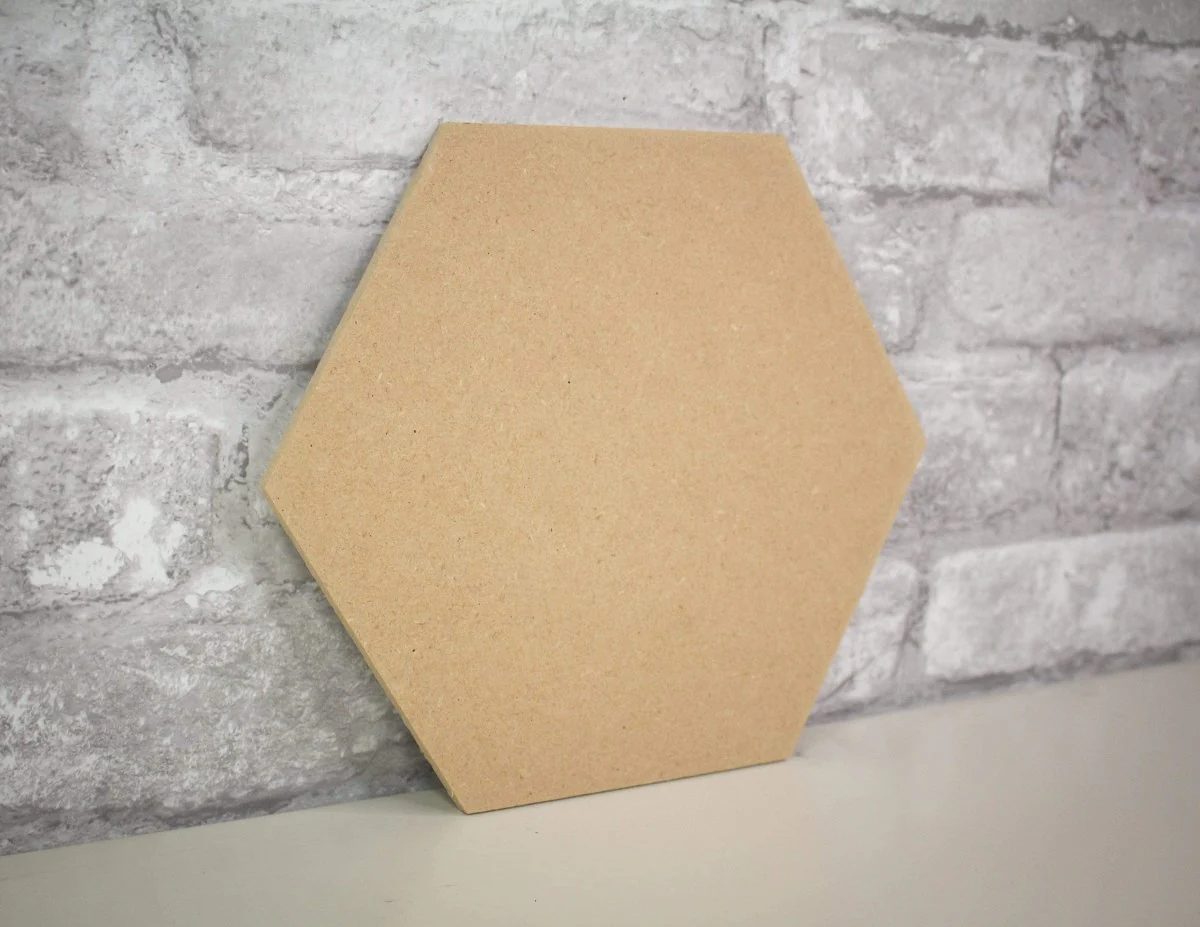Hexagon Wood Cutout - Image 3