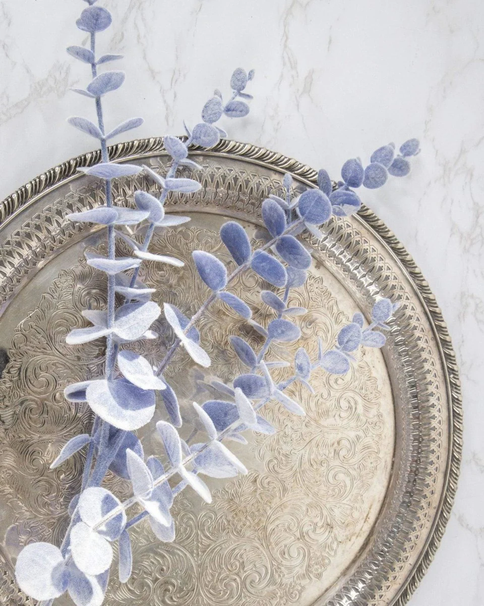 Faux Eucalyptus Spray (Purple) - Image 6