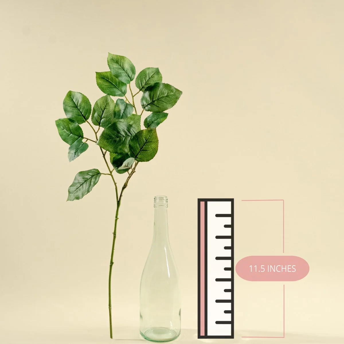 Faux Rose Leaf Spray - Image 2