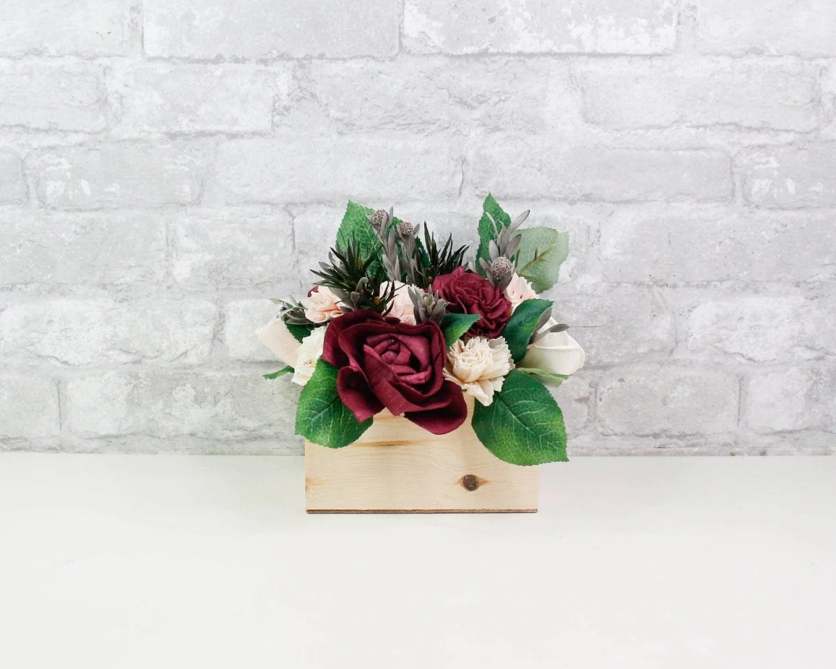 Faux Rose Leaf Spray - Image 6