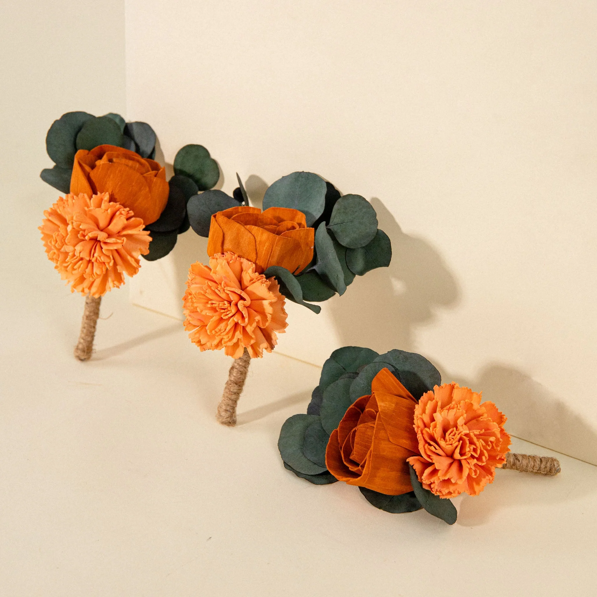 Free Spirit Boutonniere (Set of 3)