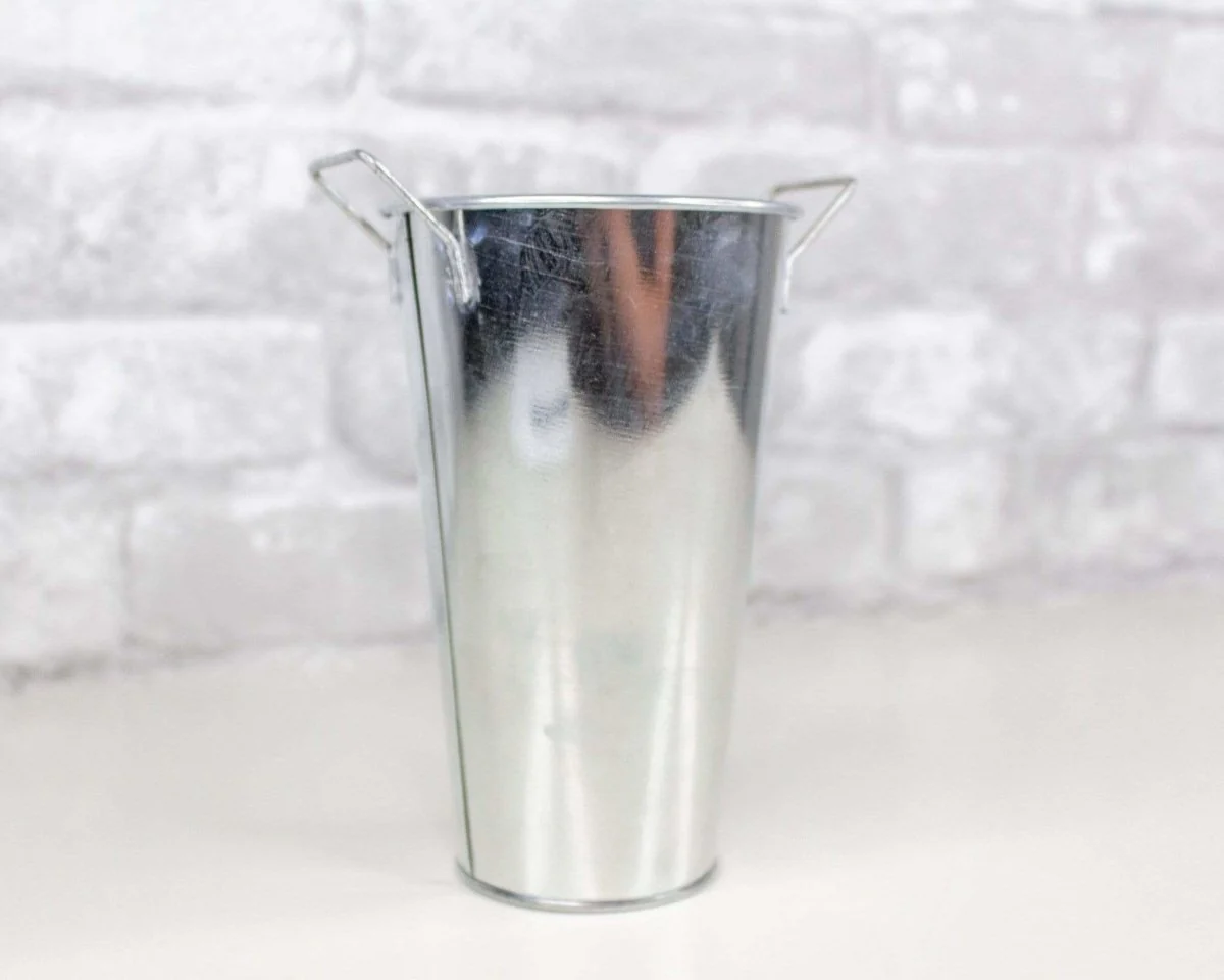 Galvanized French Floral Bucket - Image 3